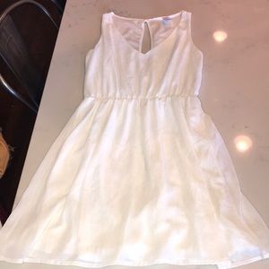 White shimmery boutique dress